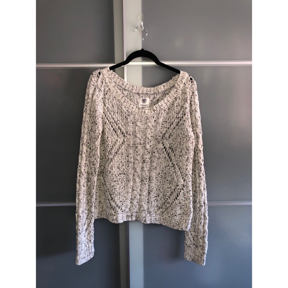 American Eagle Grey Knit Sweater - Picture 2 of 7
